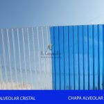 Chapa alveolar cristal / Azul - A Casa do Policarbonato